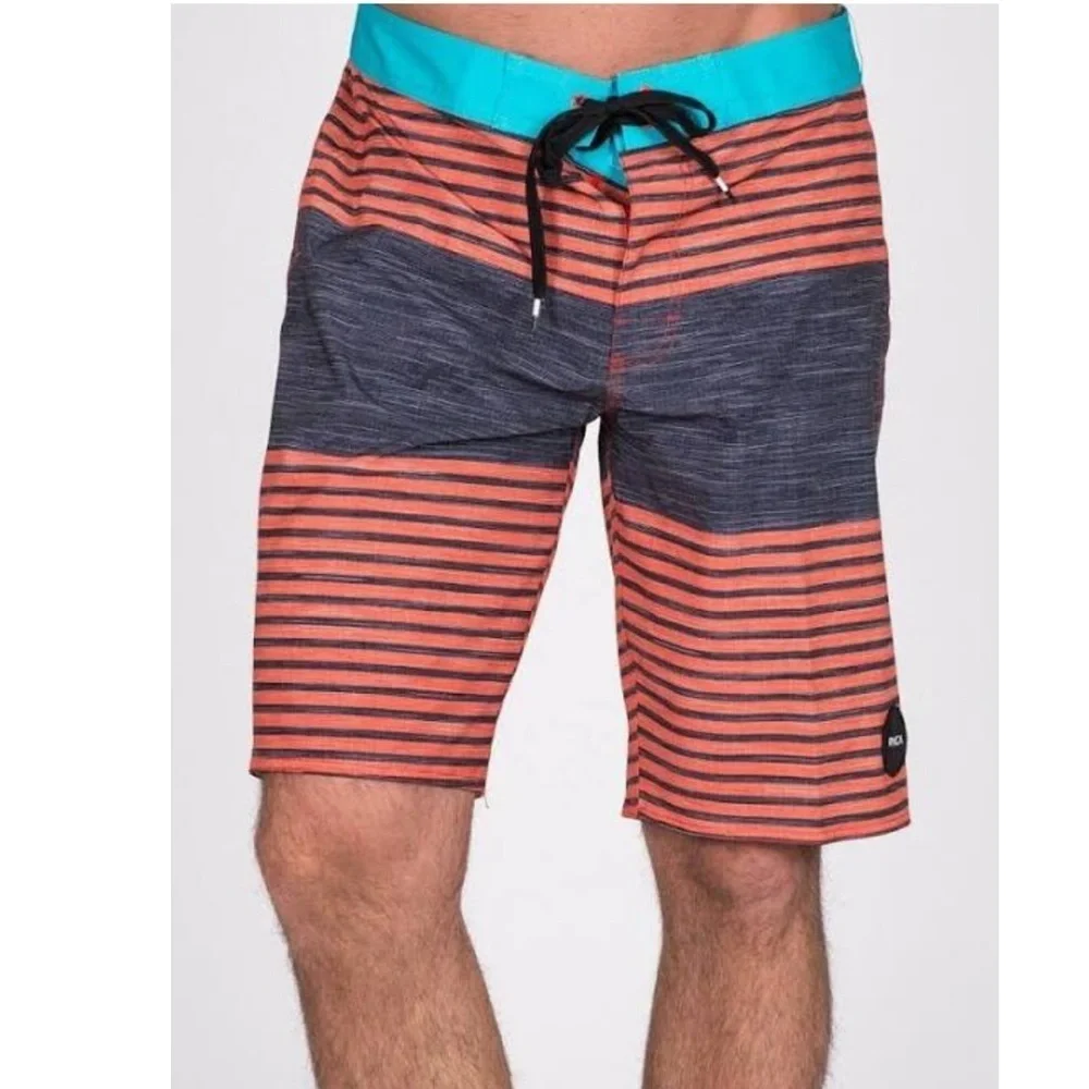 RVCA mens striped board/swim trunks/shorts size 29